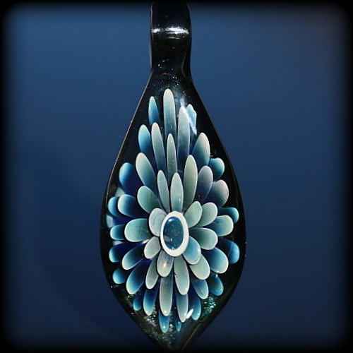 Metallic Blue/Green over Black Sparkle