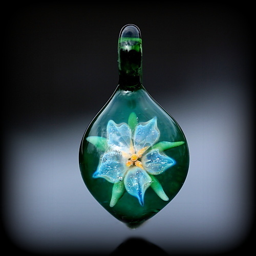 Silver Lily over Emerald
