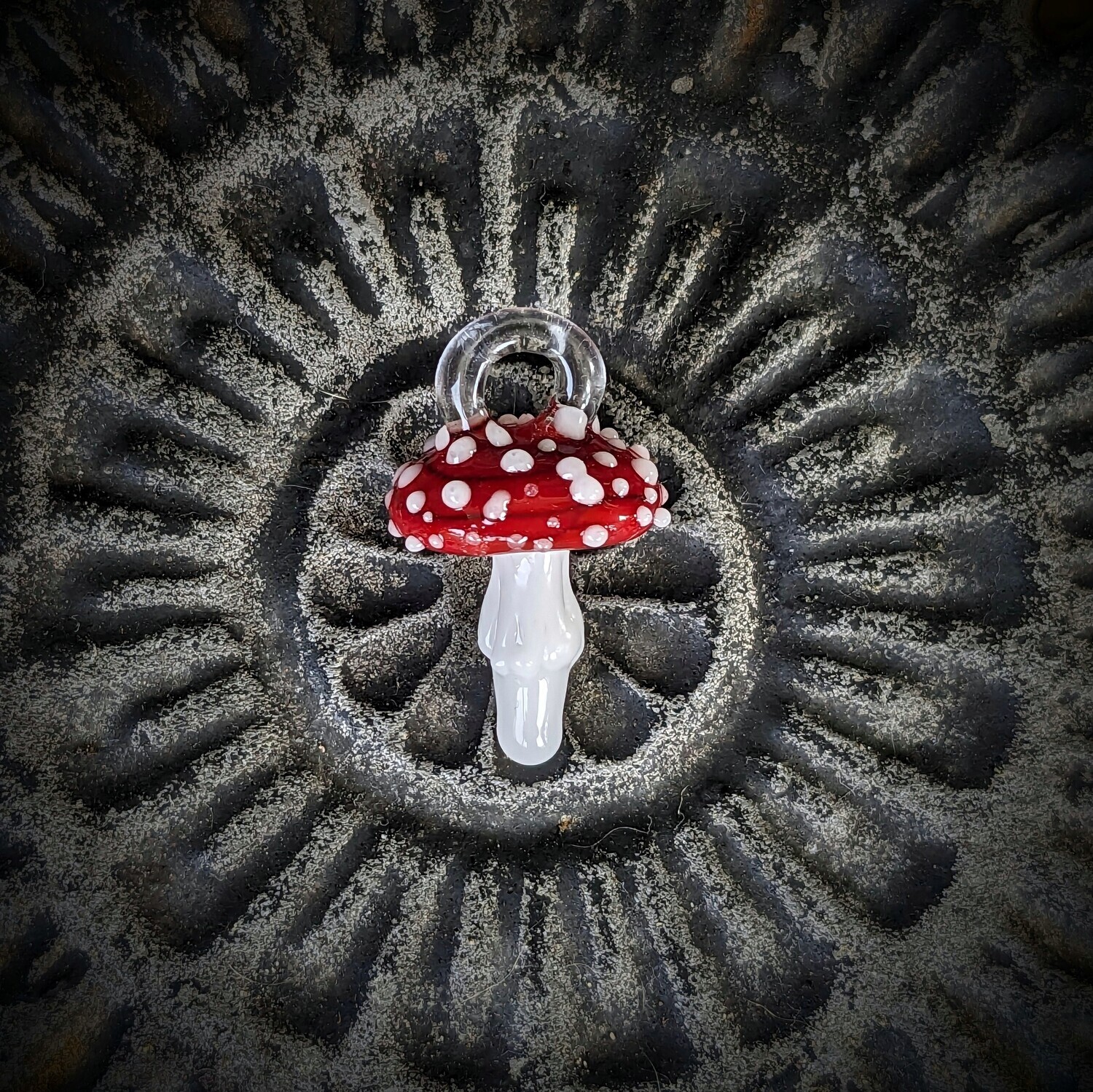Amanita Mushroom Pendant