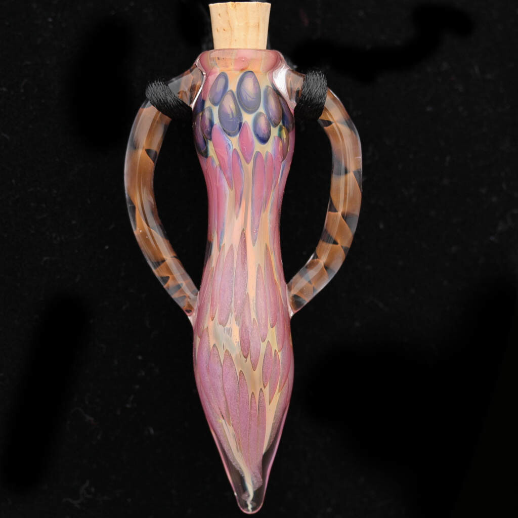 Pink and Purple Bottle Pendant
