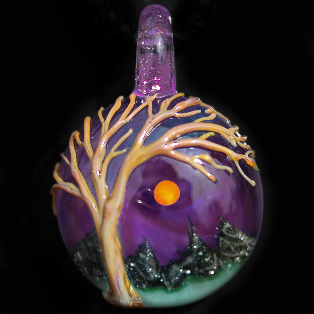 Purple Sky Surface Tree