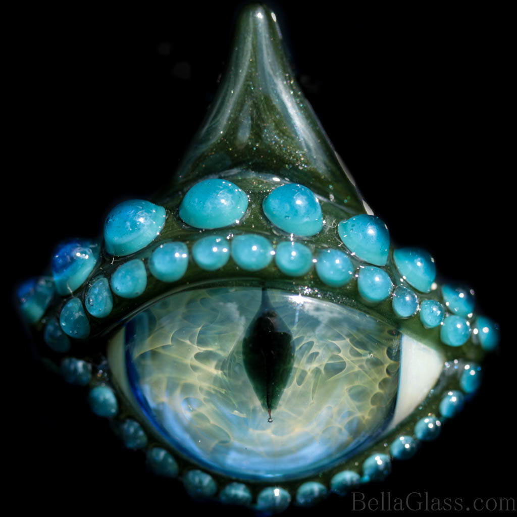 Teal Sparkle Dragon Eye