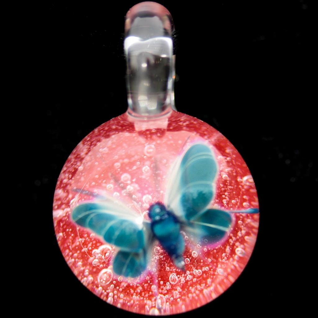 Butterfly Over Hot Pink