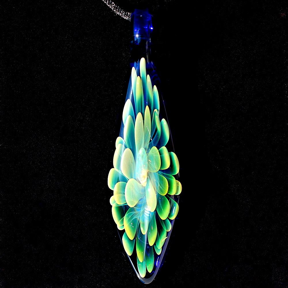 Neon Green Fume over Cobalt