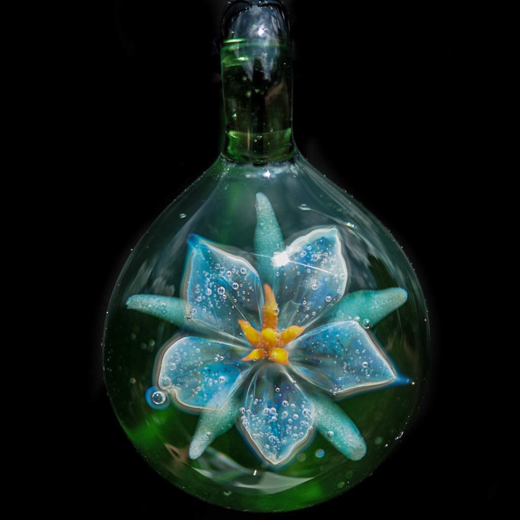 Silver Lily over Emerald