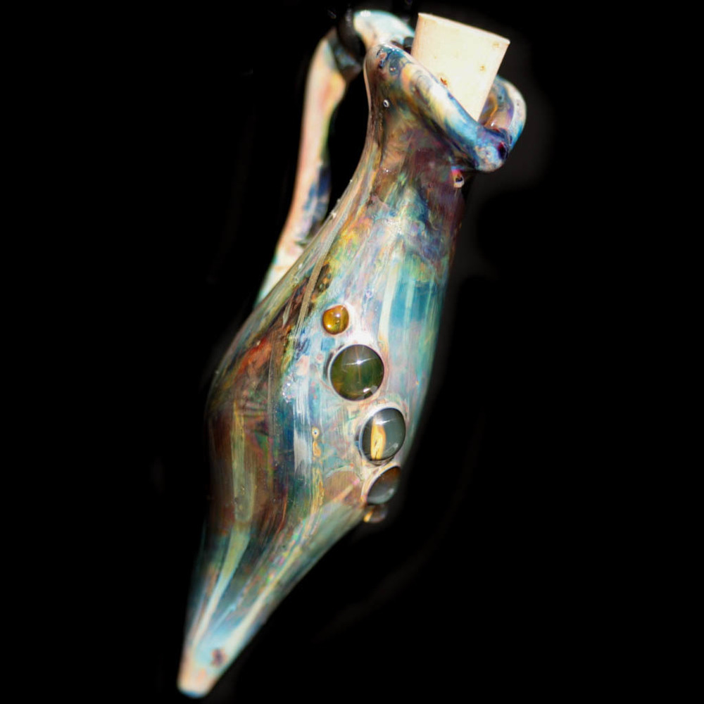Metallic Bottle Pendant!