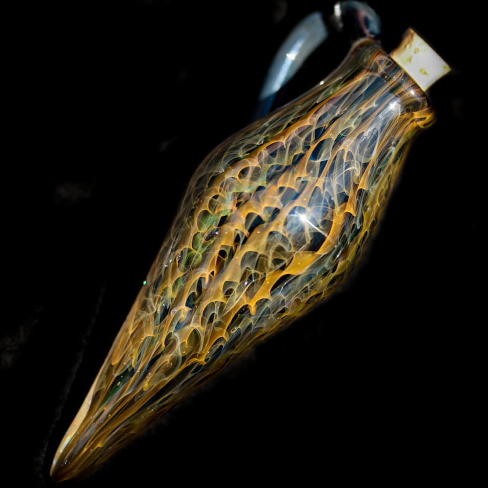 Fumed Twist Bottle Pendant