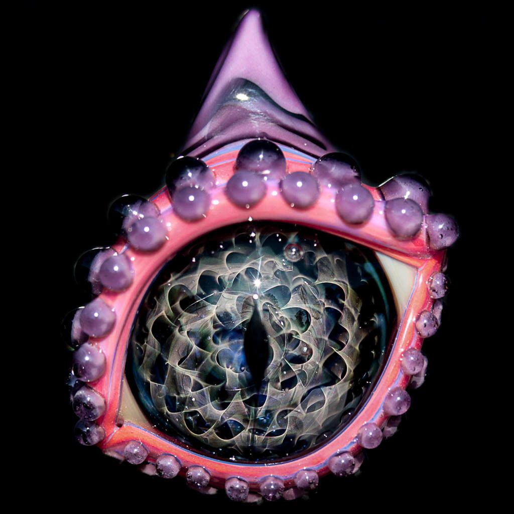 Hot Pink and Purple Dragon Eye
