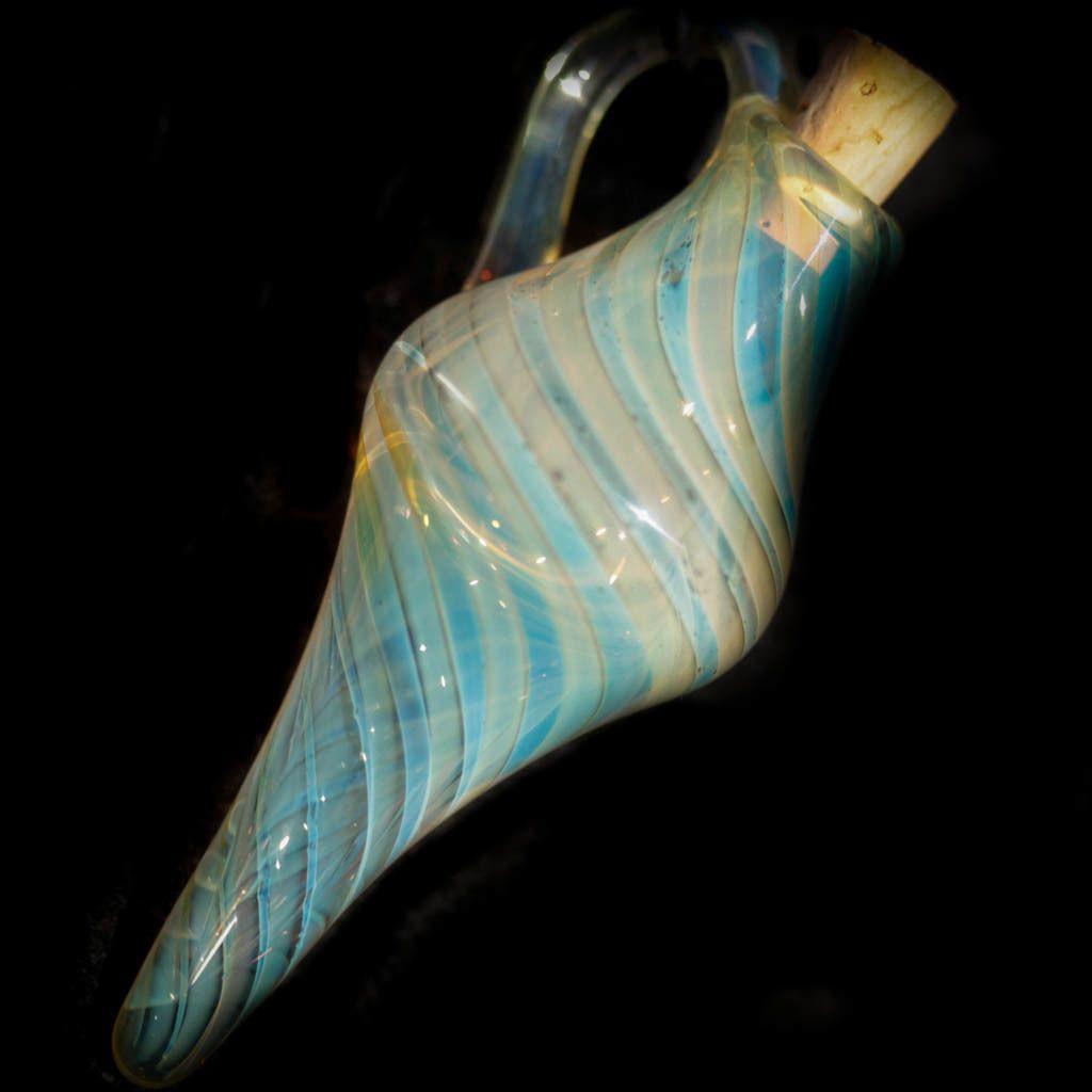 Silver Swirl Bottle Pendant