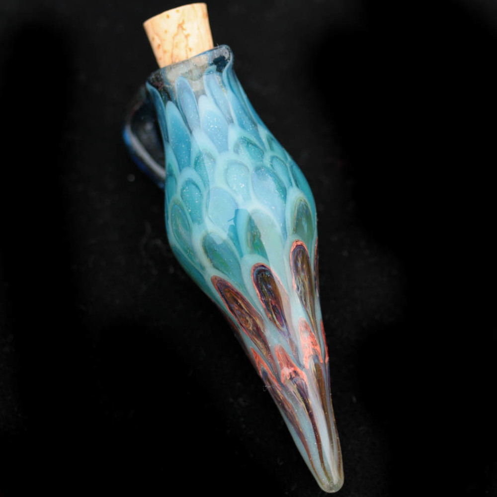 Peacock Bottle Pendant!