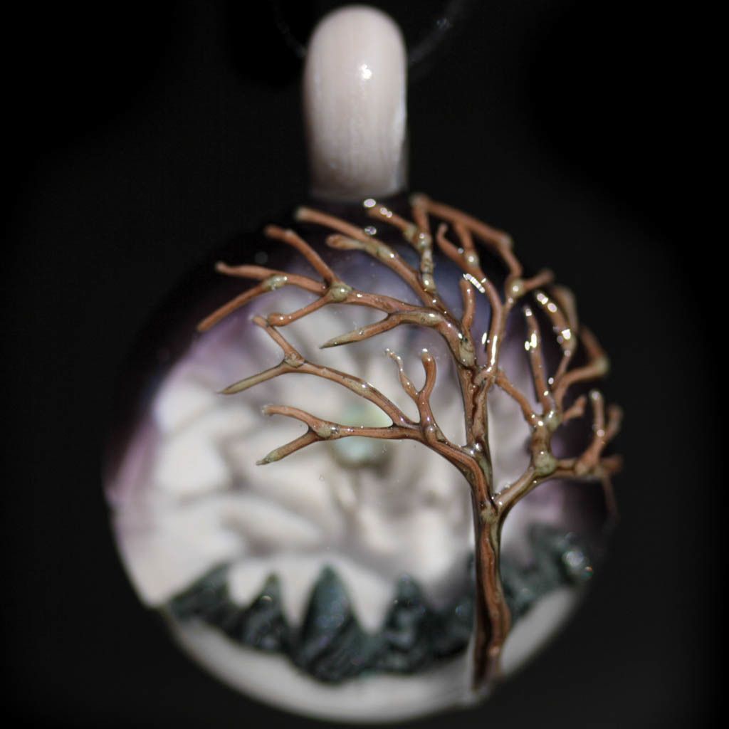 Snowy Winter Surface Tree