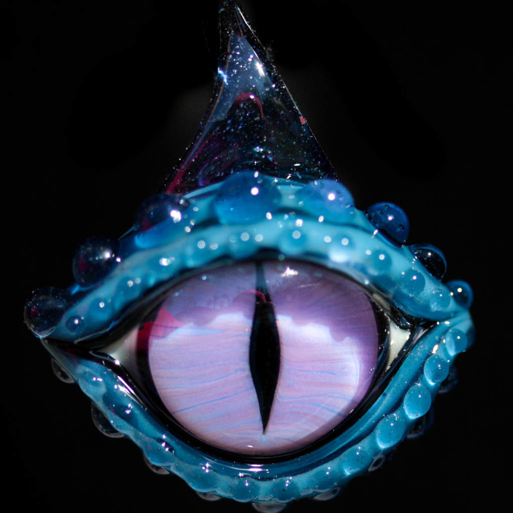 Teal Purple Dragon Eye