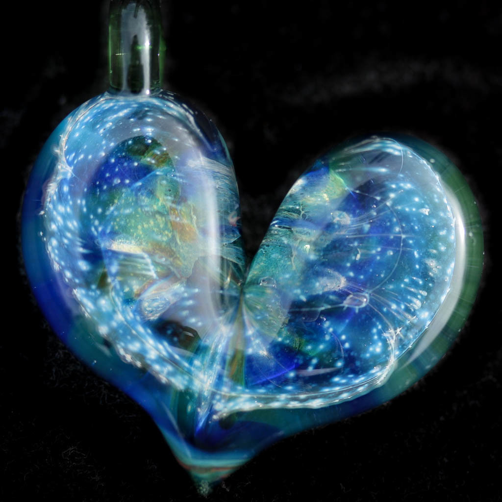 Spacey Ocean Heart Pendant