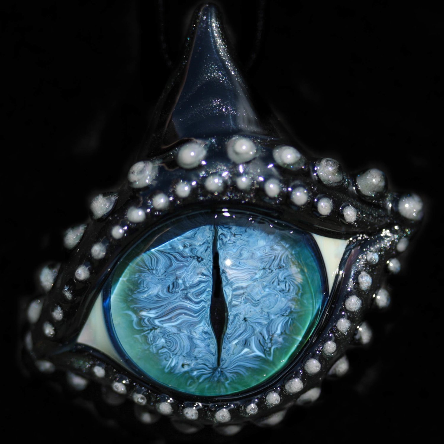 Blue Graffiti Dragon Eye