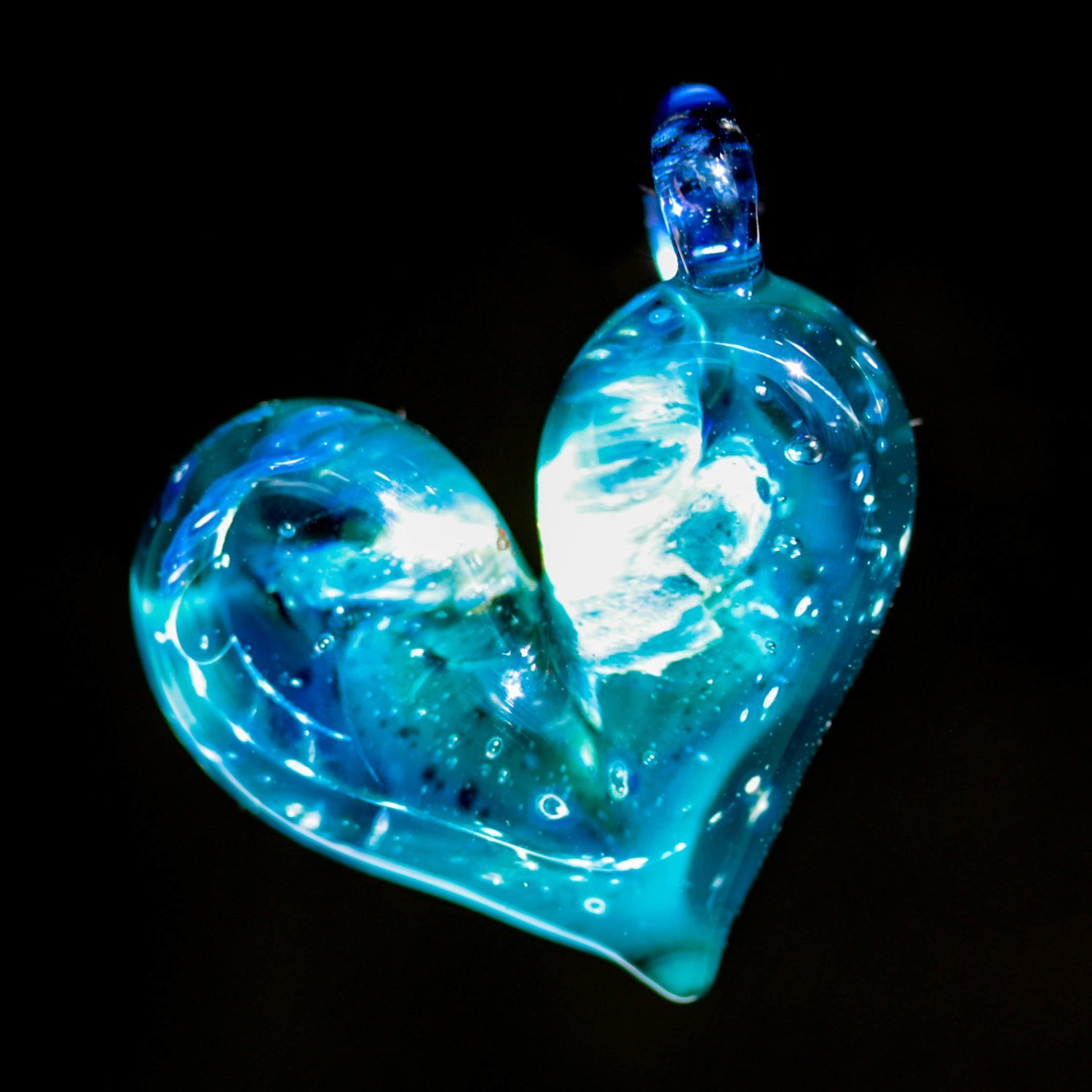 Small Teal Space Heart