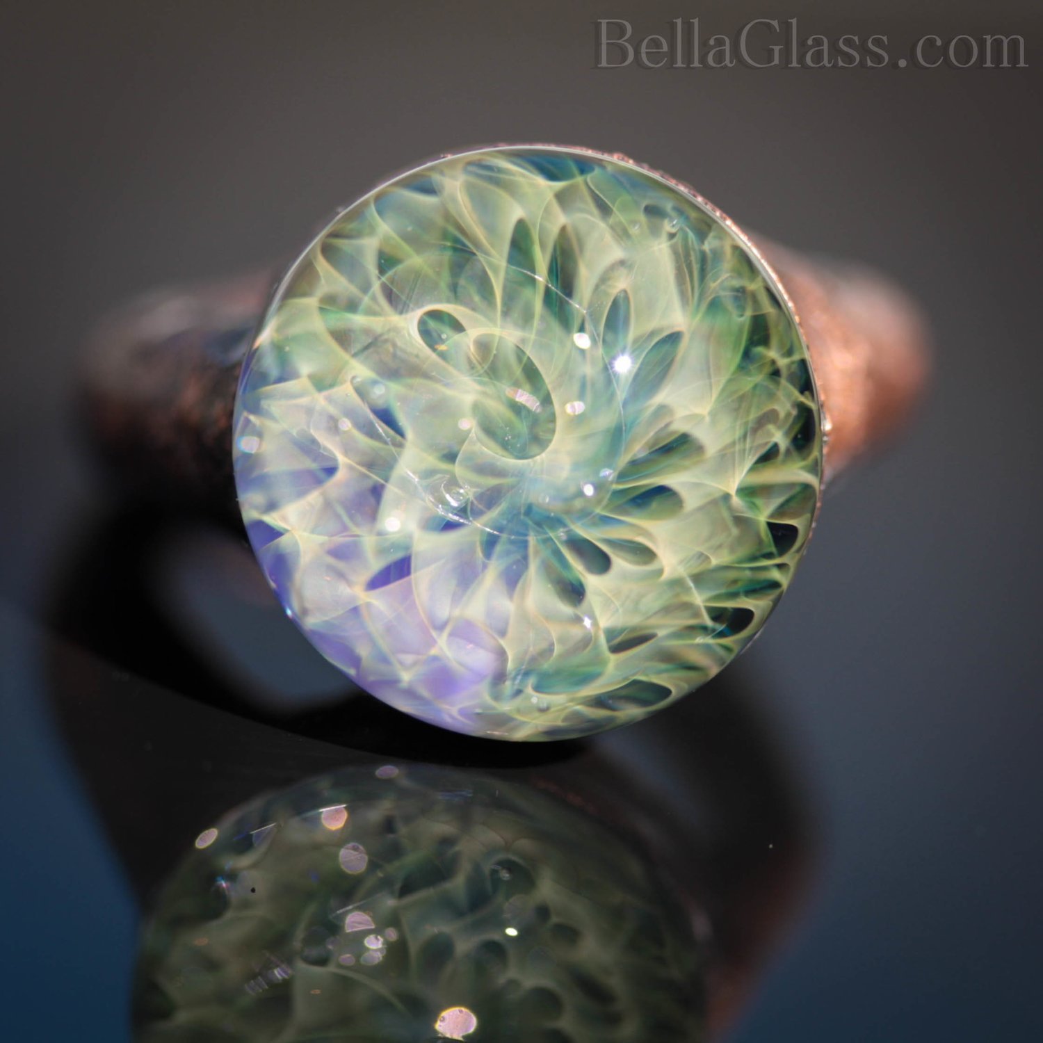 Dragon&#39;s Breath Copper Ring - Size 7.5