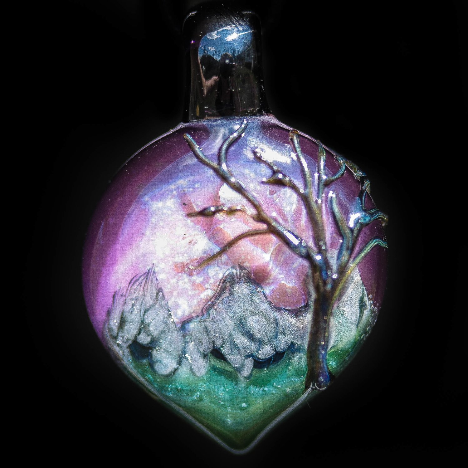 Metallic Sky Surface Tree