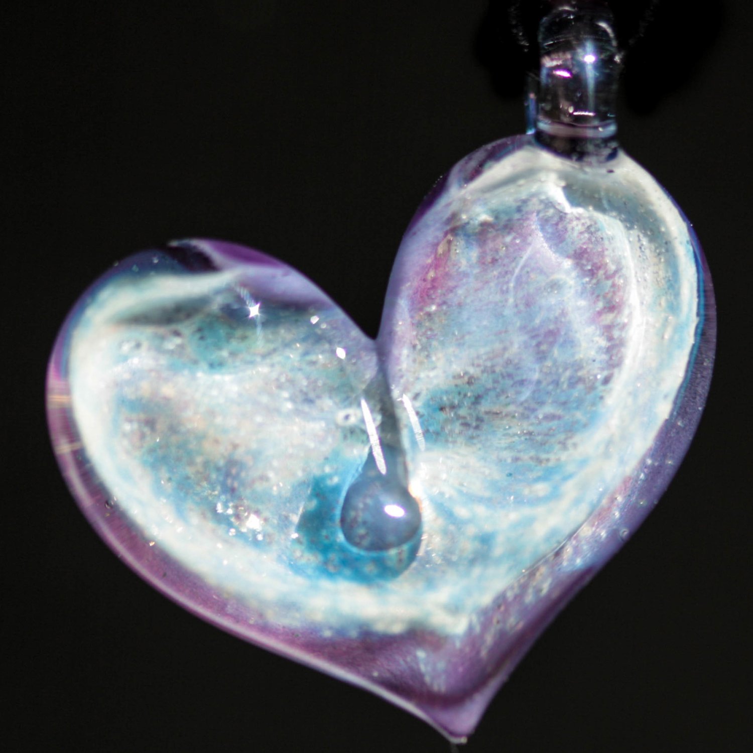 Silver Dust Heart Pendant