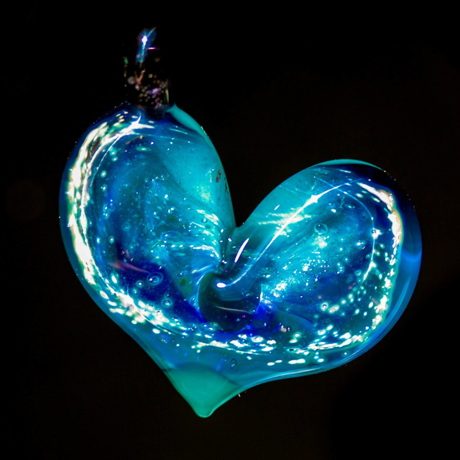 Small Teal Space Heart