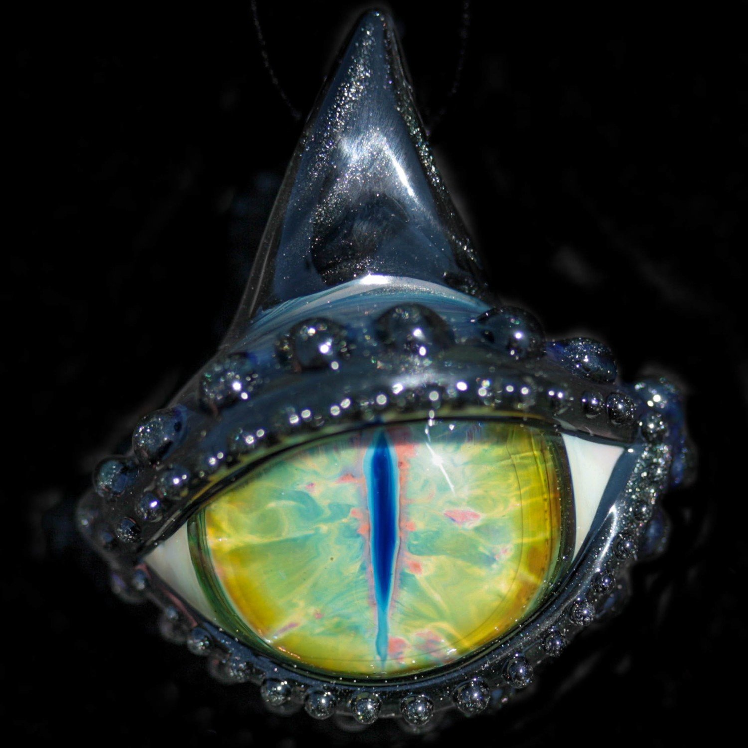 Golden Green Cat Dragon Eye