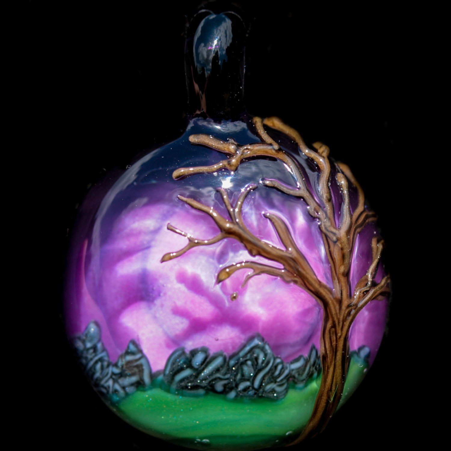 Purple Sky Surface Tree
