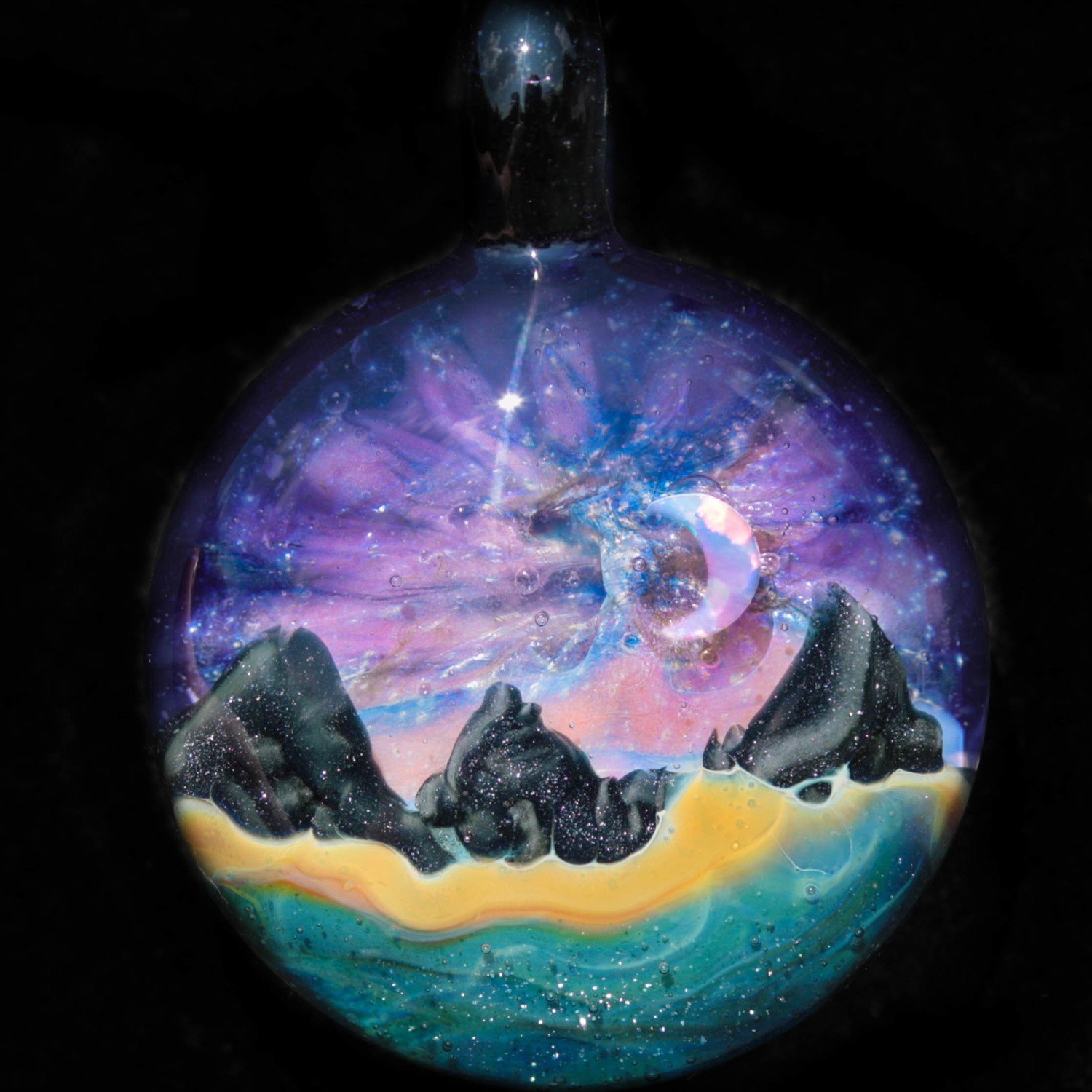 Opal Crescent Moon Masterpiece