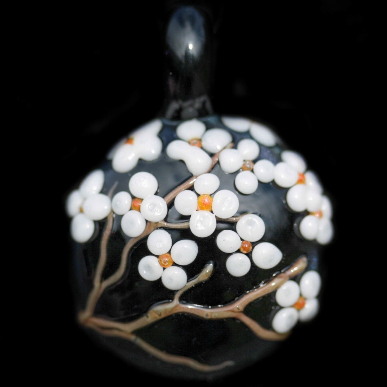 Black and White Blooming Branch