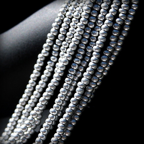 Silver Beaded Necklace
