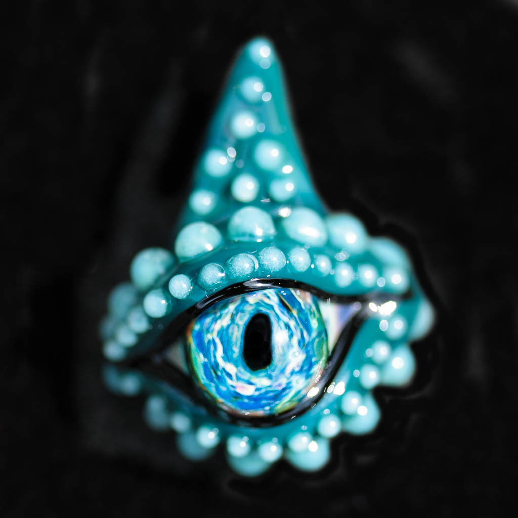 Mini Aqua Teal Dragon Eye