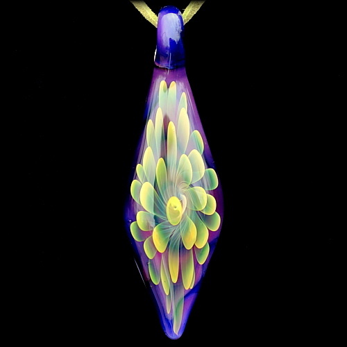 Green Fume over Intense Purple with Leather