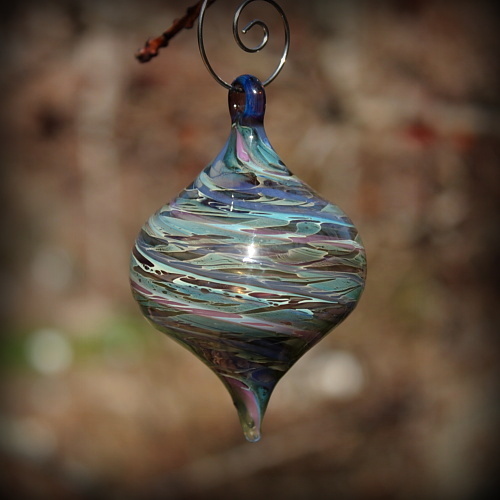 Purple Hues Swirled Ornament