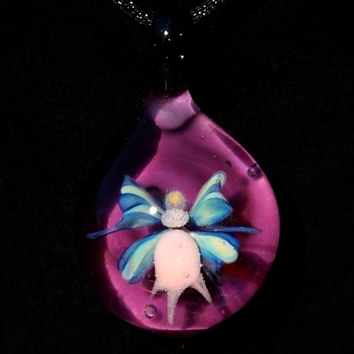 Butterfly Fairy Over Deep Purple