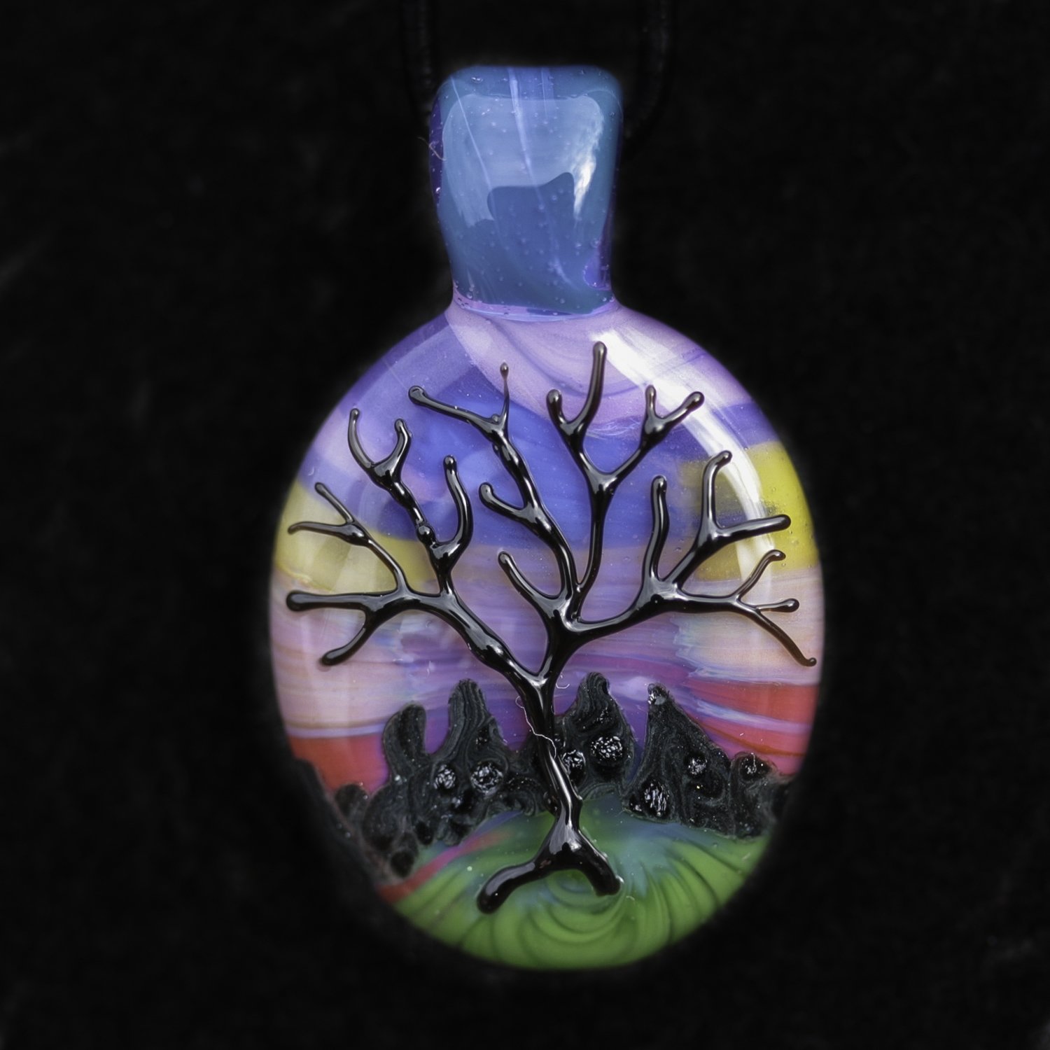 Distant Mountain Surface Tree