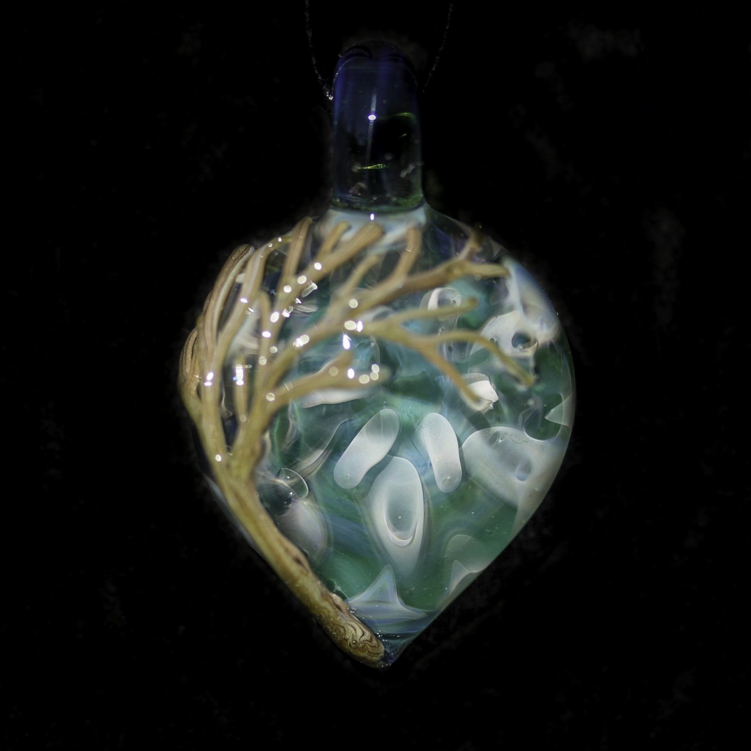 Aqua Teal Implosion Tree