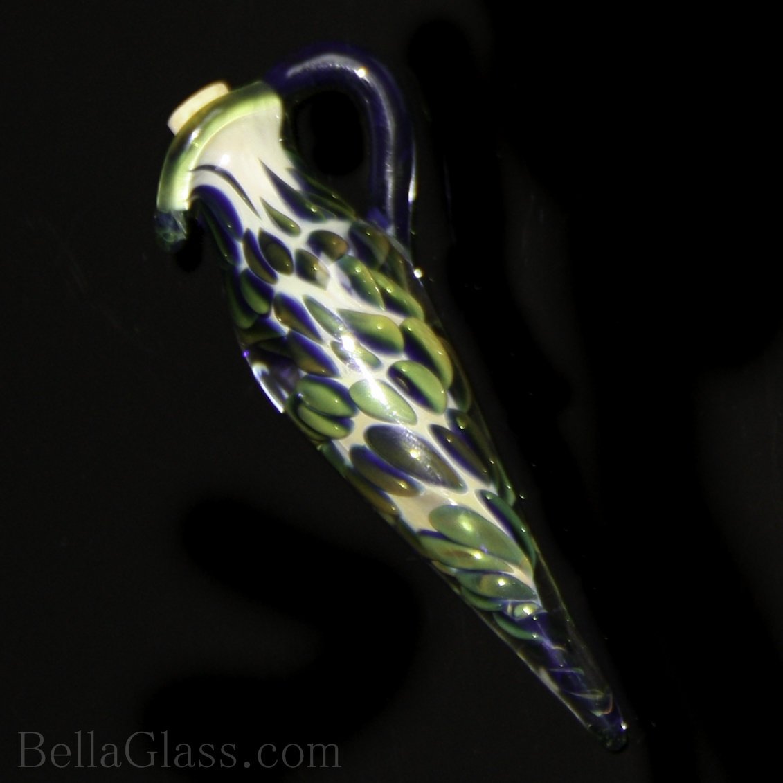 Fumed Metallic Bottle Pendant