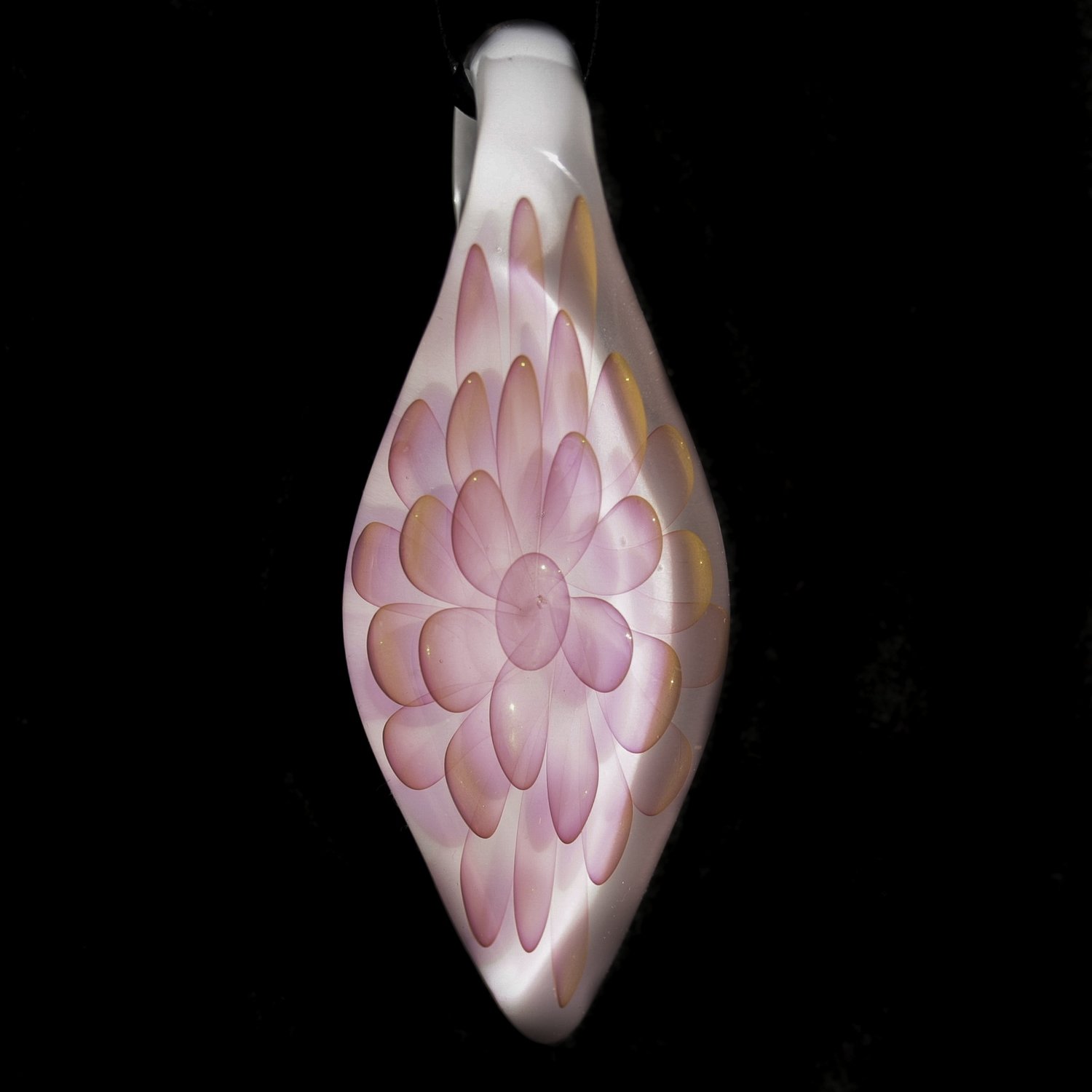 Translucent Pink Gold Over White