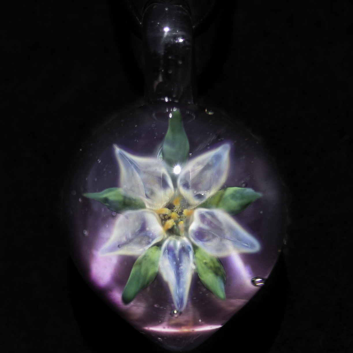 Silver Lily over Purple