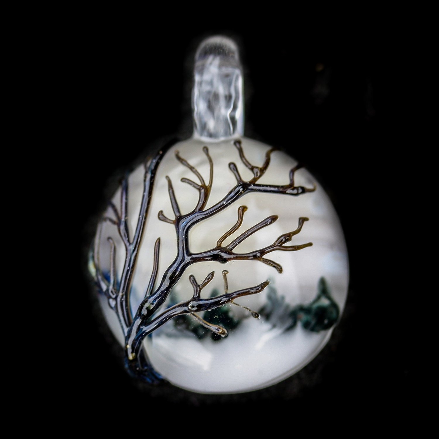 Snowy Winter Surface Tree