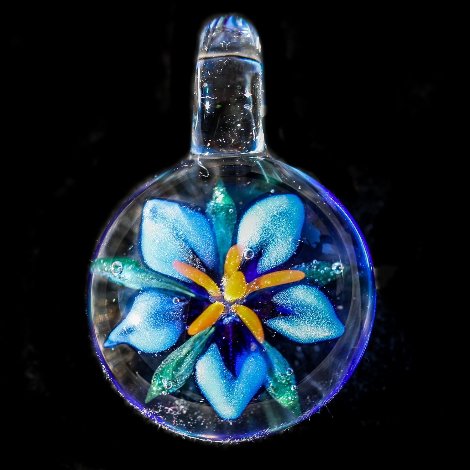 Blue Flower with Clear Background