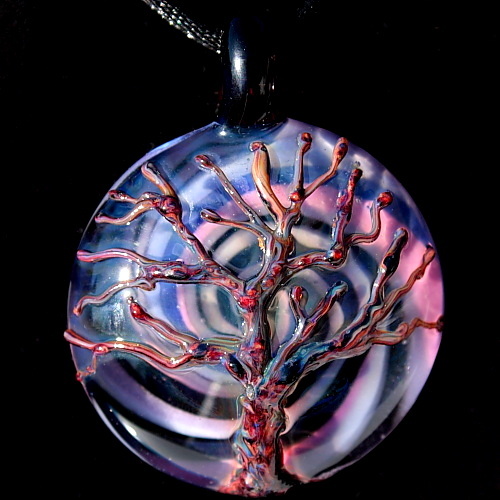 Large Purple Swirl, Surface Tree Pendant