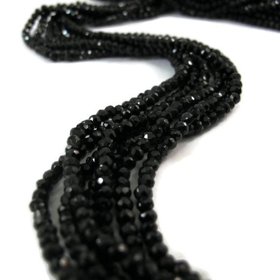Black Spinel Gemstone Necklace