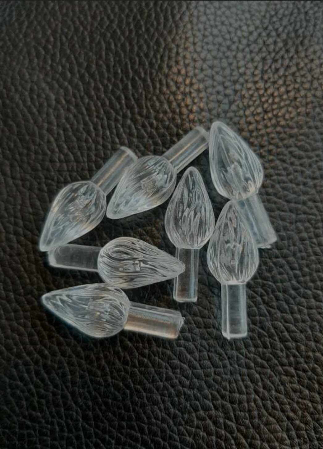 Perur stórar glærar - 60 stk