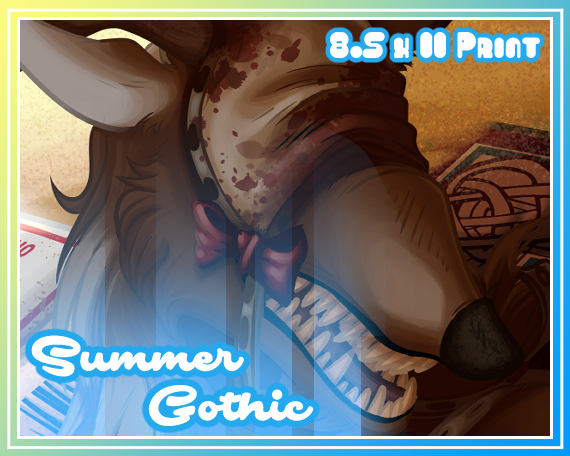 Summer Gothic 8.5 x 11 Vicar Amelia Print