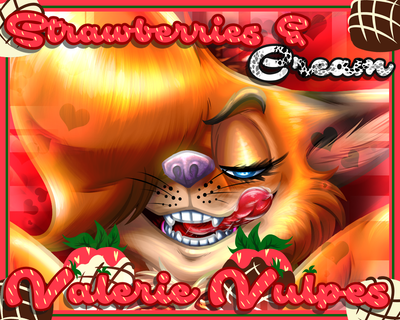 l(Strawberries) and Cream Val Vulpes Pin-up