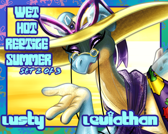 Hot Wet Reptile Summer Set 3 of 3 &quot;Lusty Leviathan&quot;