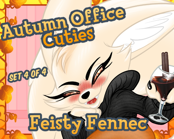 Autumn Office Cuties &quot;Feisty Fennec&quot; Set 4 of 4