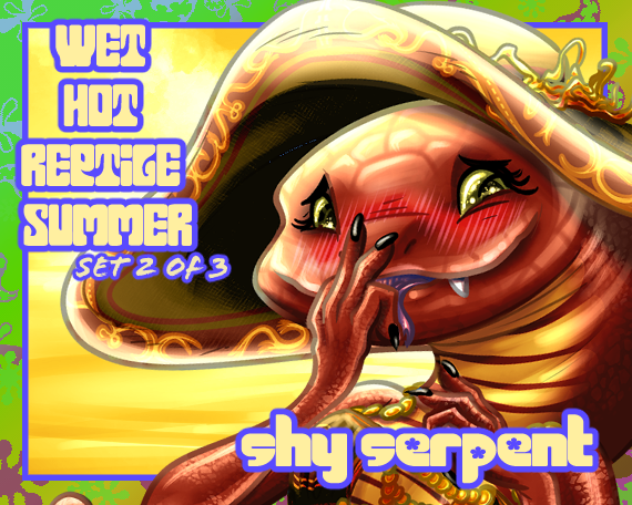Hot Wet Reptile Summer Set 2 of 3 &quot;Shy Serpent&quot;