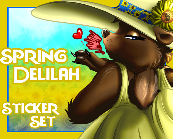 Spring Dress Delilah Sticker Set