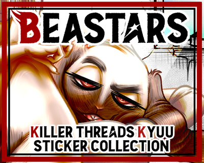 Beastars Killer Threads Kyuu Sticker Collection