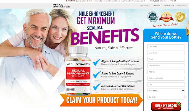 Vital Dynamics Male Enhancement Gummies Erectile Dysfunction